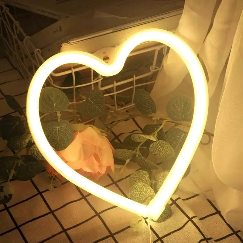 Néon LED "Coeur" spécial Saint Valentin