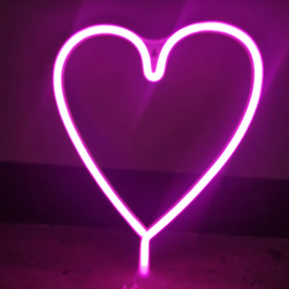 Néon LED "Coeur" spécial Saint Valentin