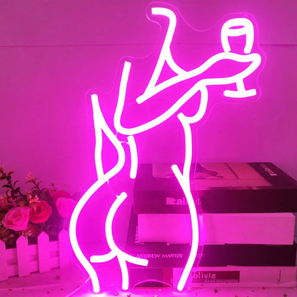 Néon LED "Femme nue"