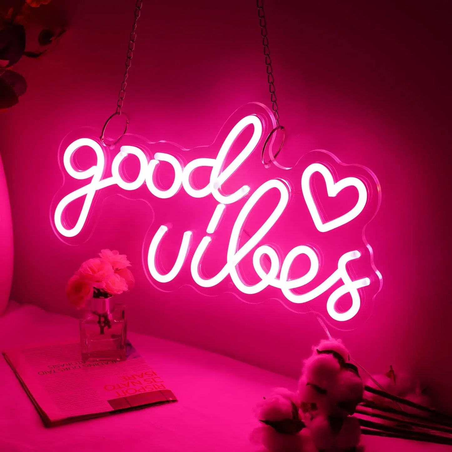 Néon LED "Good Vibes"