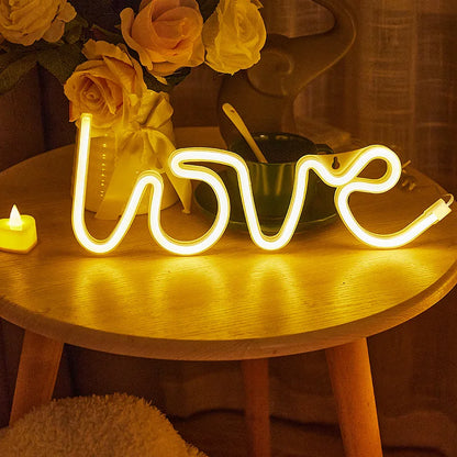 Néon LED "Love" & "Coeur"