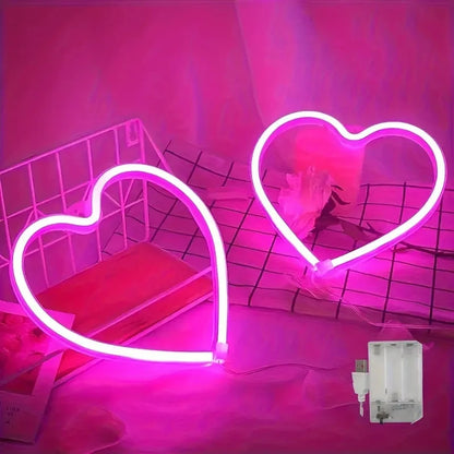 Néon LED "Coeur" spécial Saint Valentin