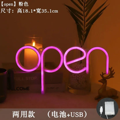 Néon LED "Open"