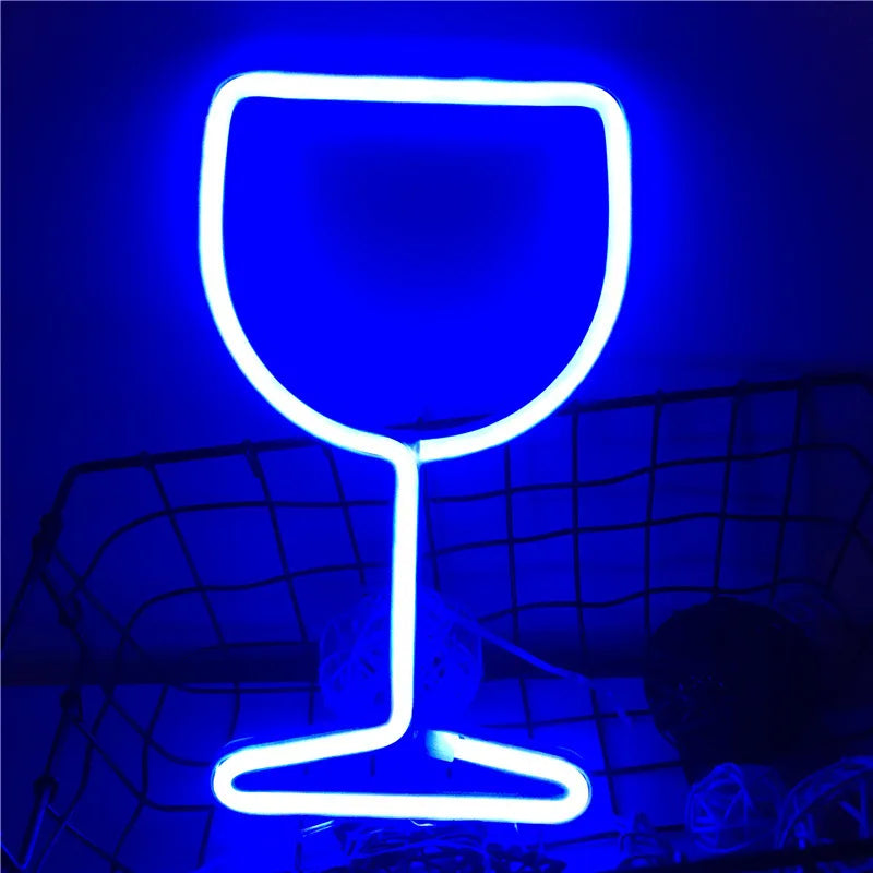 Néon LED "Verre de vin"