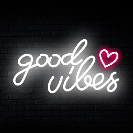 Néon LED "Good Vibes"