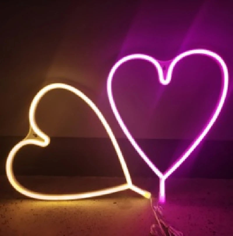 Néon LED "Coeur" spécial Saint Valentin